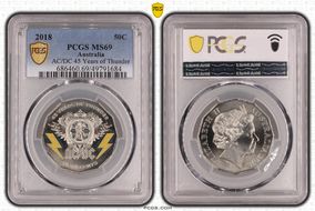 2018 50C AC/DC 45 Years of Thunder MS69