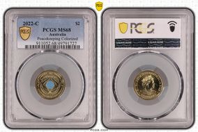 2022-C $2 Peacekeeping Colorized MS68