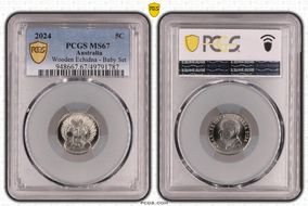 2024 5C Wooden Echidna - Baby Set MS67