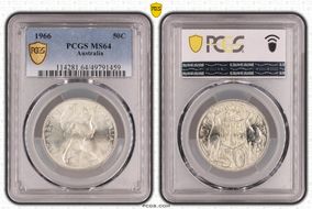 1966 50C KM-67  Ag MS64