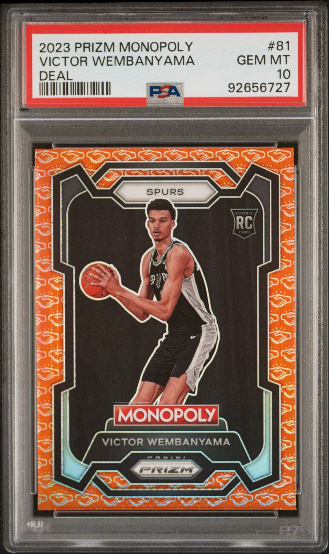 2023 Panini Prizm Monopoly Victor Wembanyama #81 (Deal) Gem Mt 10 front