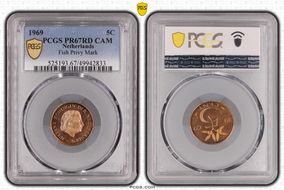 1969 5C Fish Privy Mark PR67CAM