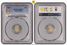 1890 10C KM-80  Ag MS67
