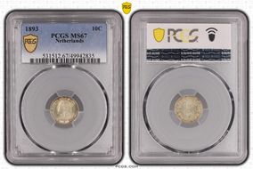 1893 10C KM-116  Ag MS67