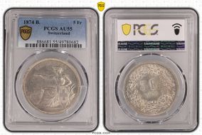 1874 B. 5 Fr AU55