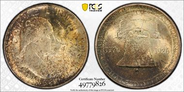 1926 50C Sesquicentennial MS62