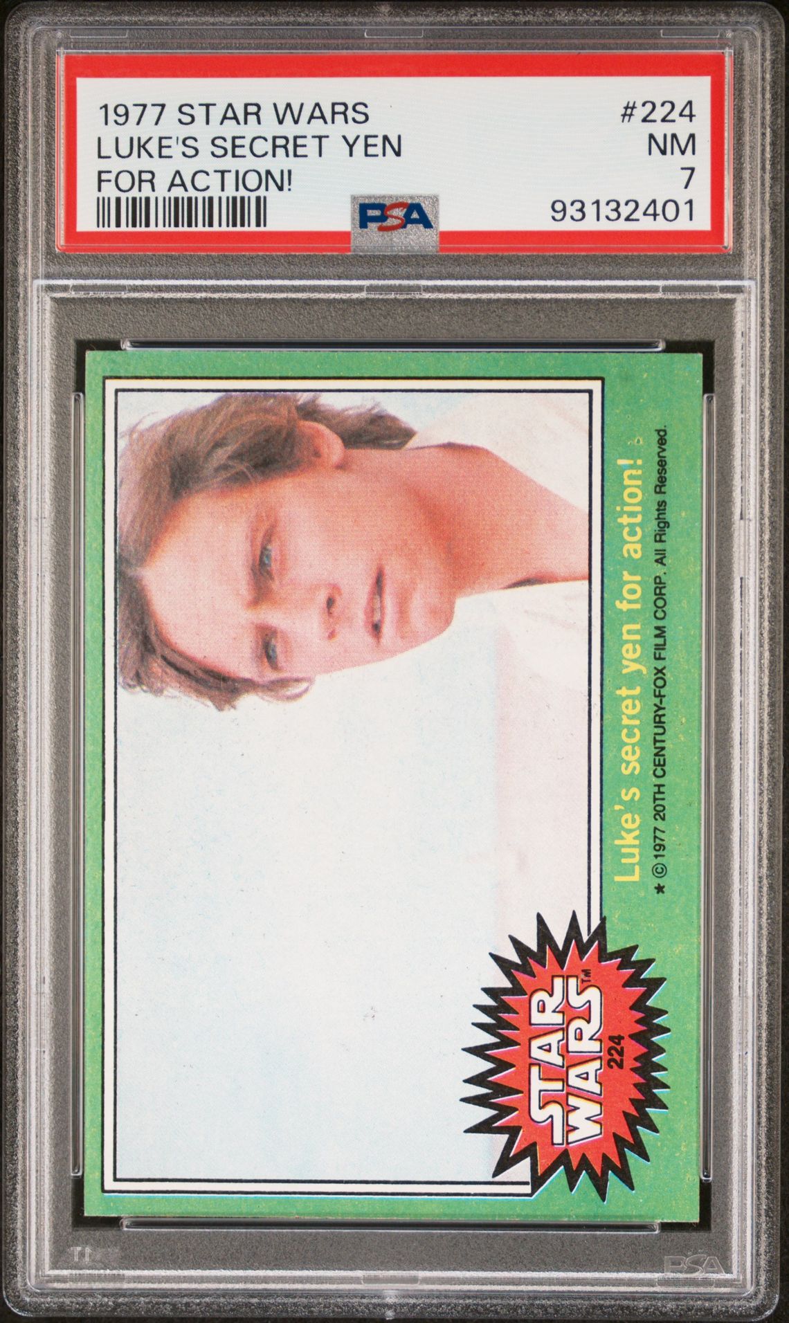 1977 Star Wars STAR WARS FOR ACTION! #224 Luke's Secret Yen front