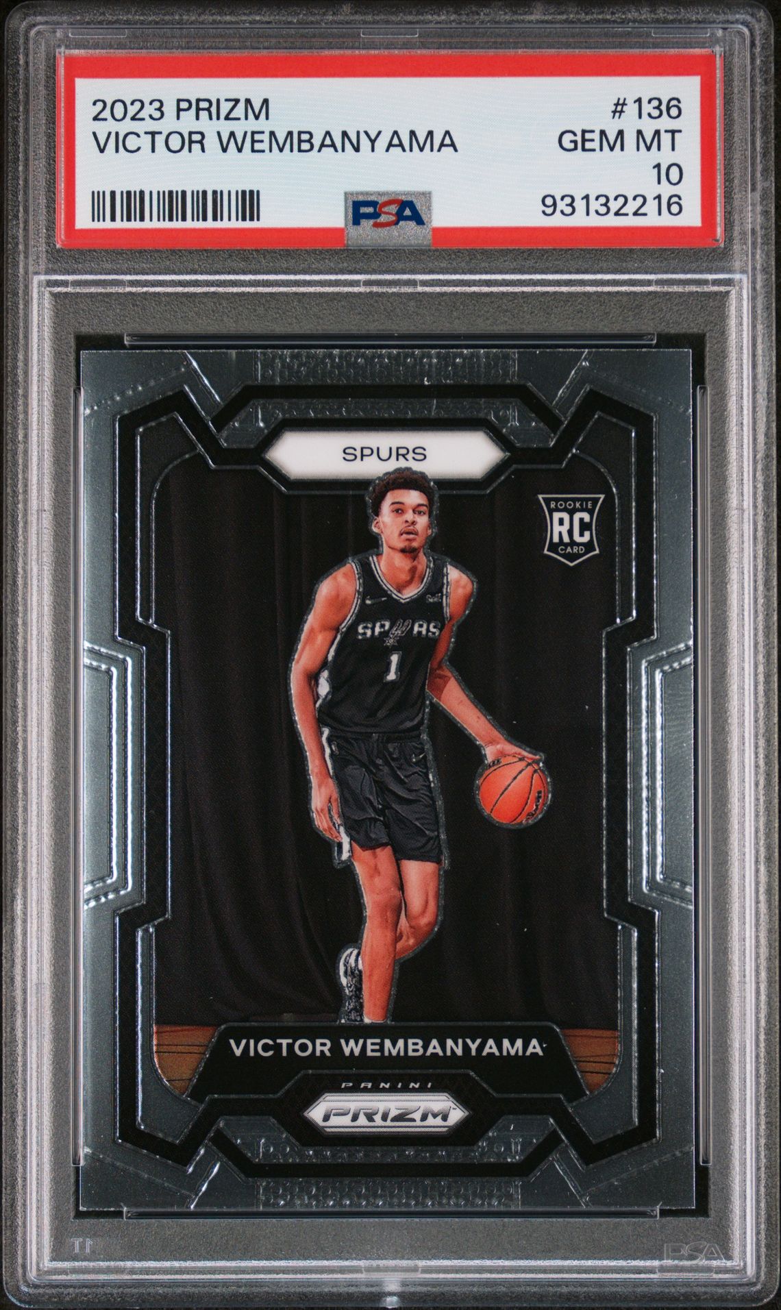 2023 Panini PANINI PRIZM ICE #136 Victor Wembanyama front