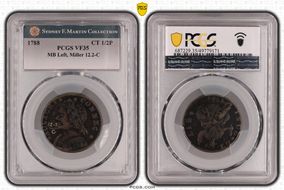 1788 CT 1/2P MB Left, Miller 12.2-C VF35BN