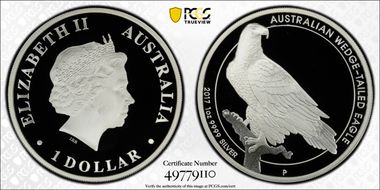 2017-P $1 Wedge Tailed Eagle PR69DCAM