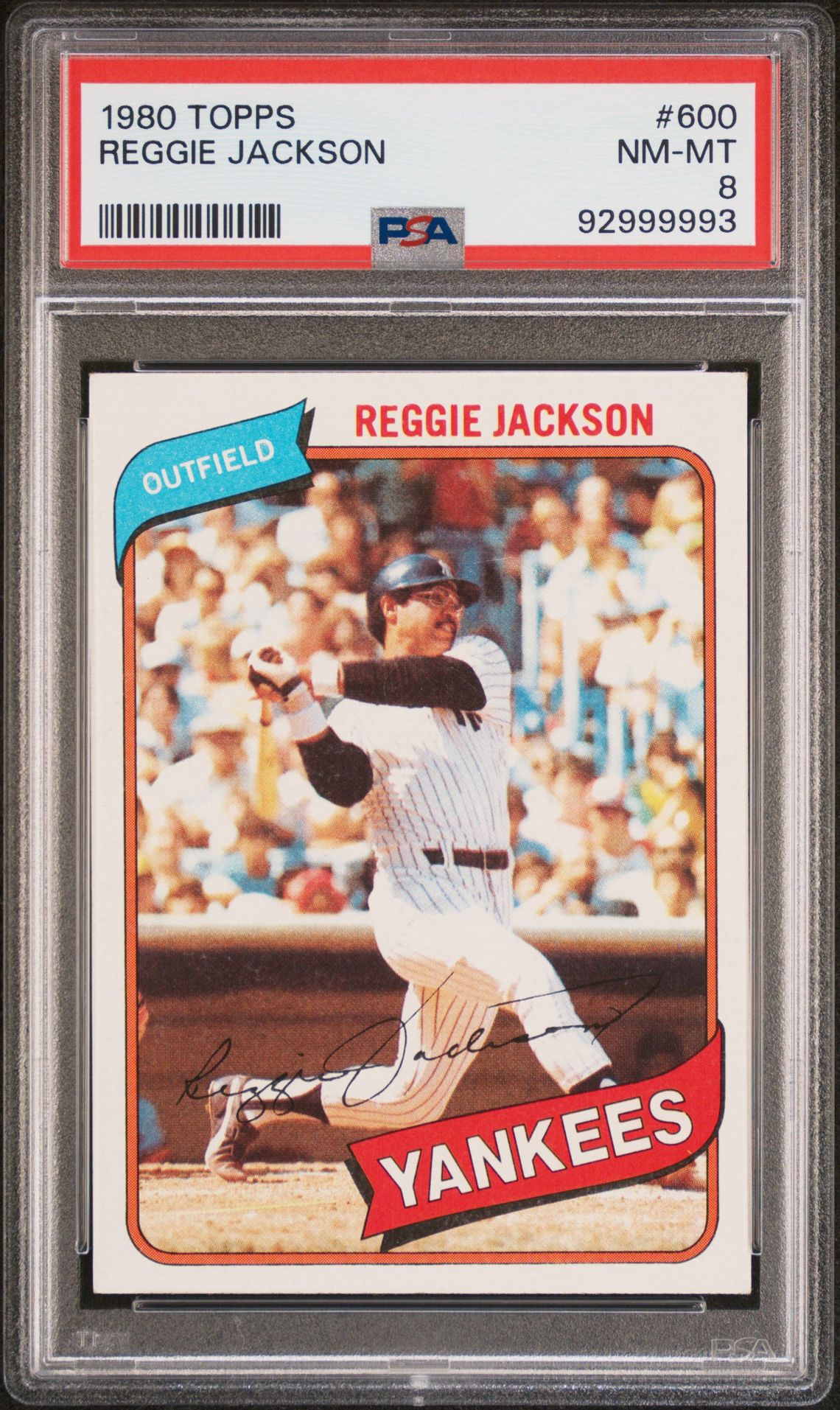1980 Topps TOPPS #600 Reggie Jackson front