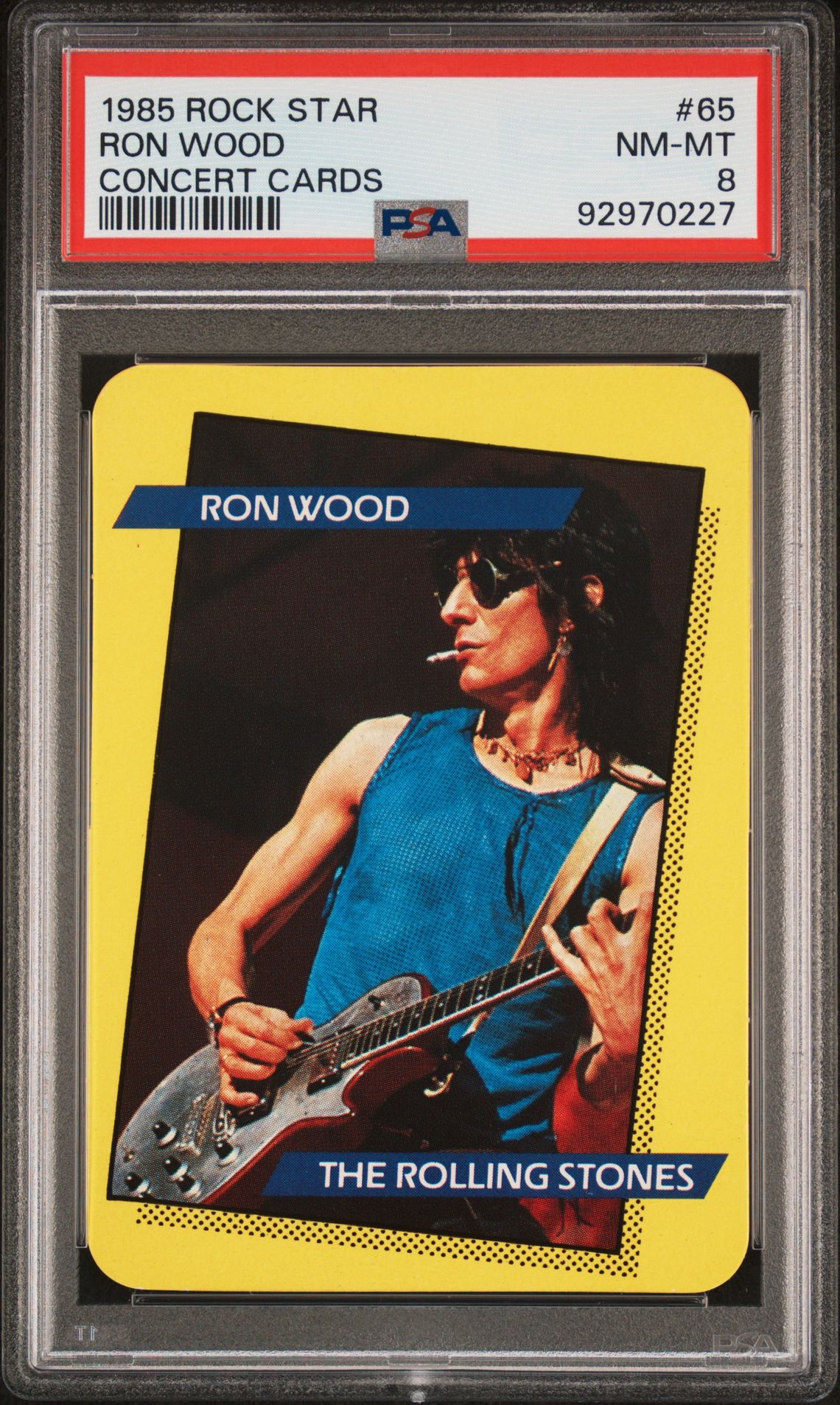 1985 ROCK STAR CONCERT CARDS #65 Ron Wood front