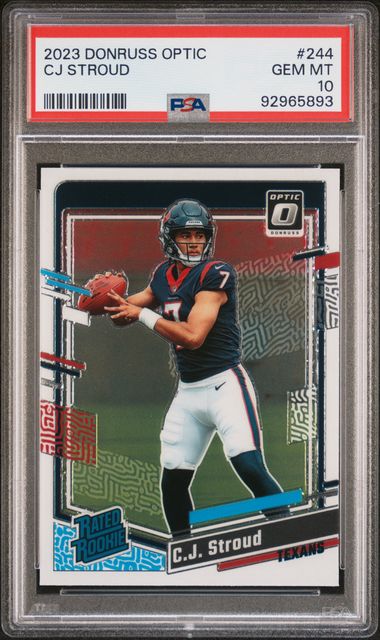 Panini Rated Rookie Cj Stroud front