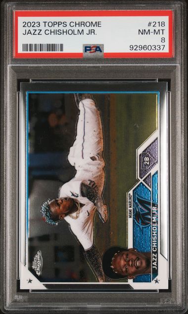 2023 Topps Topps Chrome #218 Jazz Chisholm Jr. front