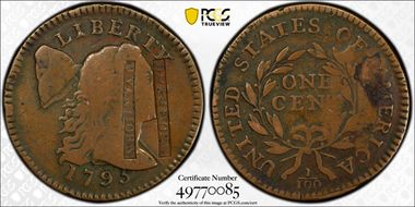 1795 1C S-75, Lettered Edge N1BN