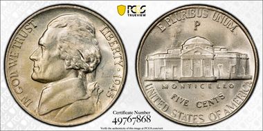 1945-P 5C TDR FS-803 MS65