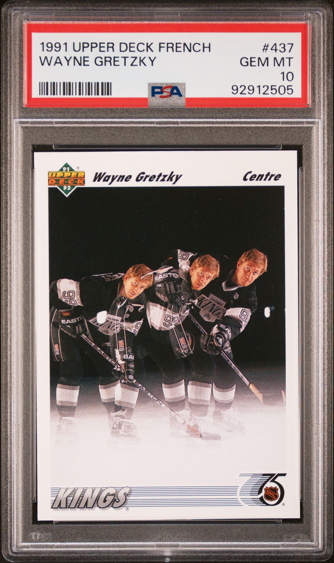 1991 Upper Deck UPPER DECK FRENCH #437 Wayne Gretzky front