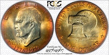 1976-D $1 Type 2 MS67+