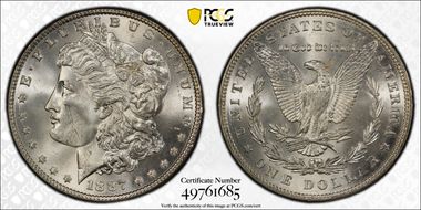 1887 $1 MS65+ 