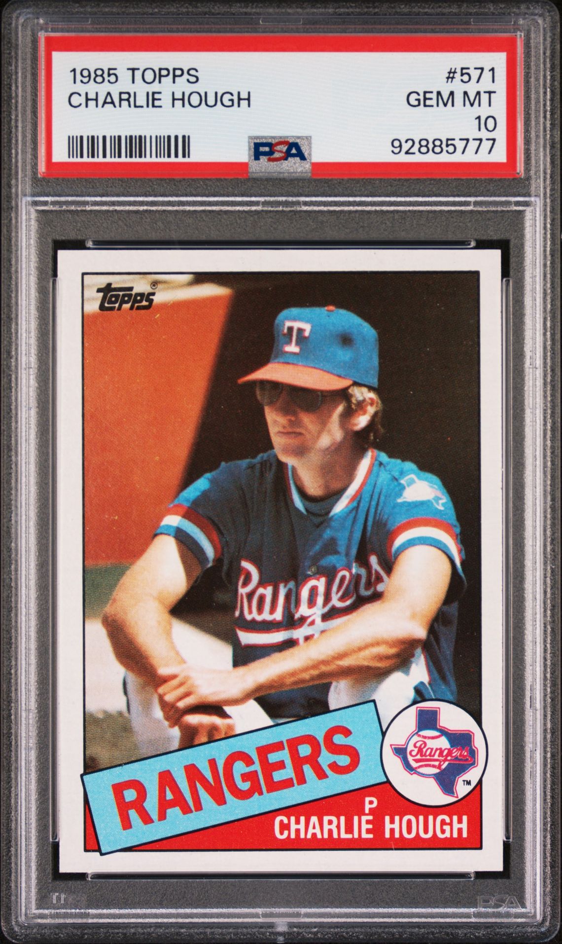 1985 Topps TOPPS #571 Charlie Hough front