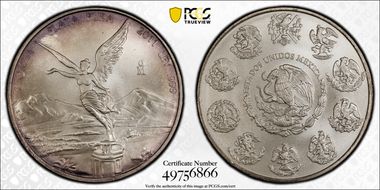 2011-Mo Onza Libertad Ag MS69