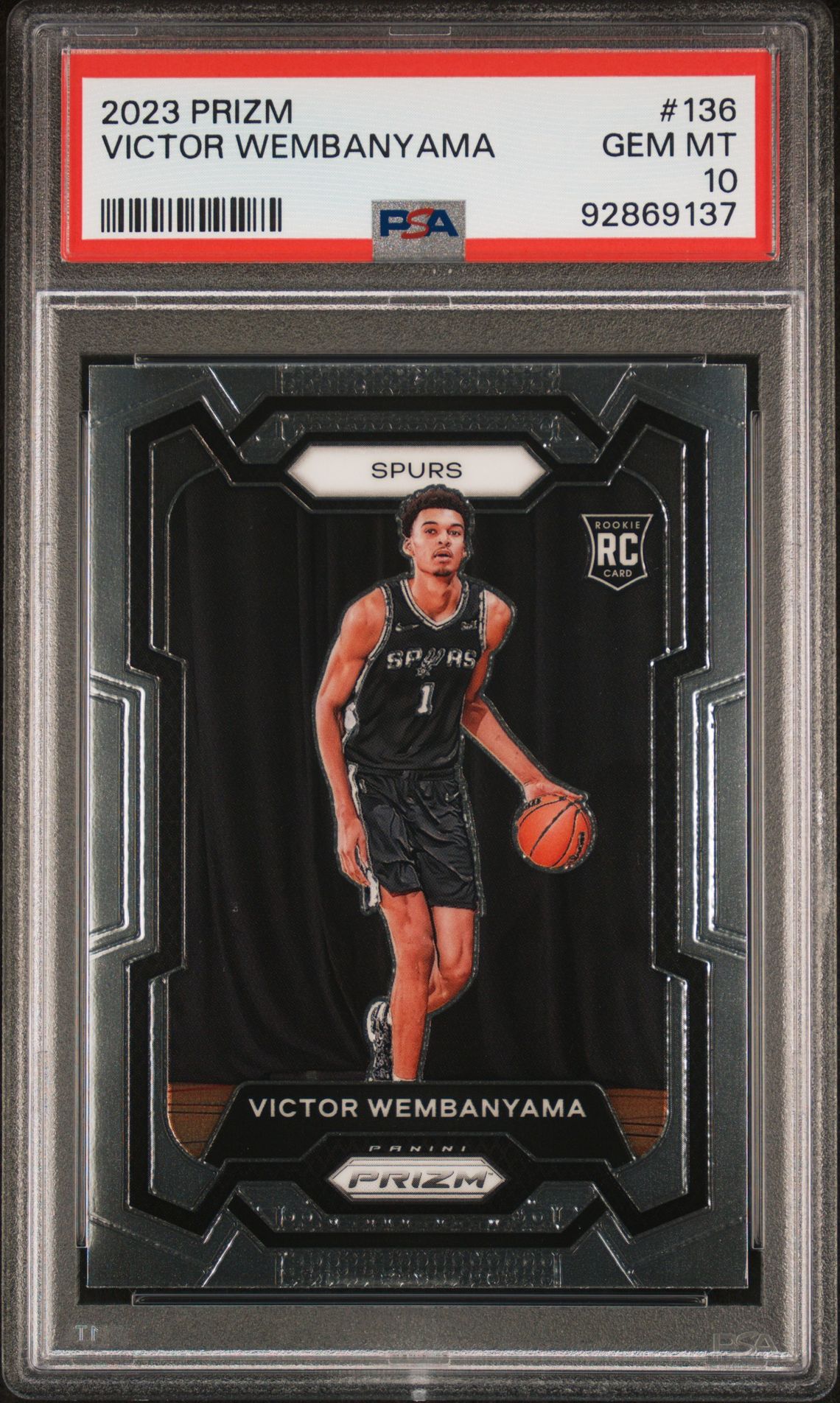 2023 Panini PANINI PRIZM ICE #136 Victor Wembanyama front