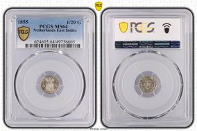 1855 1/20 G KM-303  Ag MS64