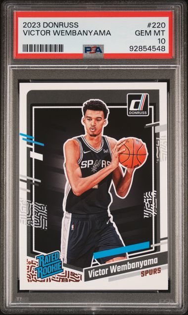 2023 Panini Donruss Victor Wembanyama #220 Gem Mt 10 front