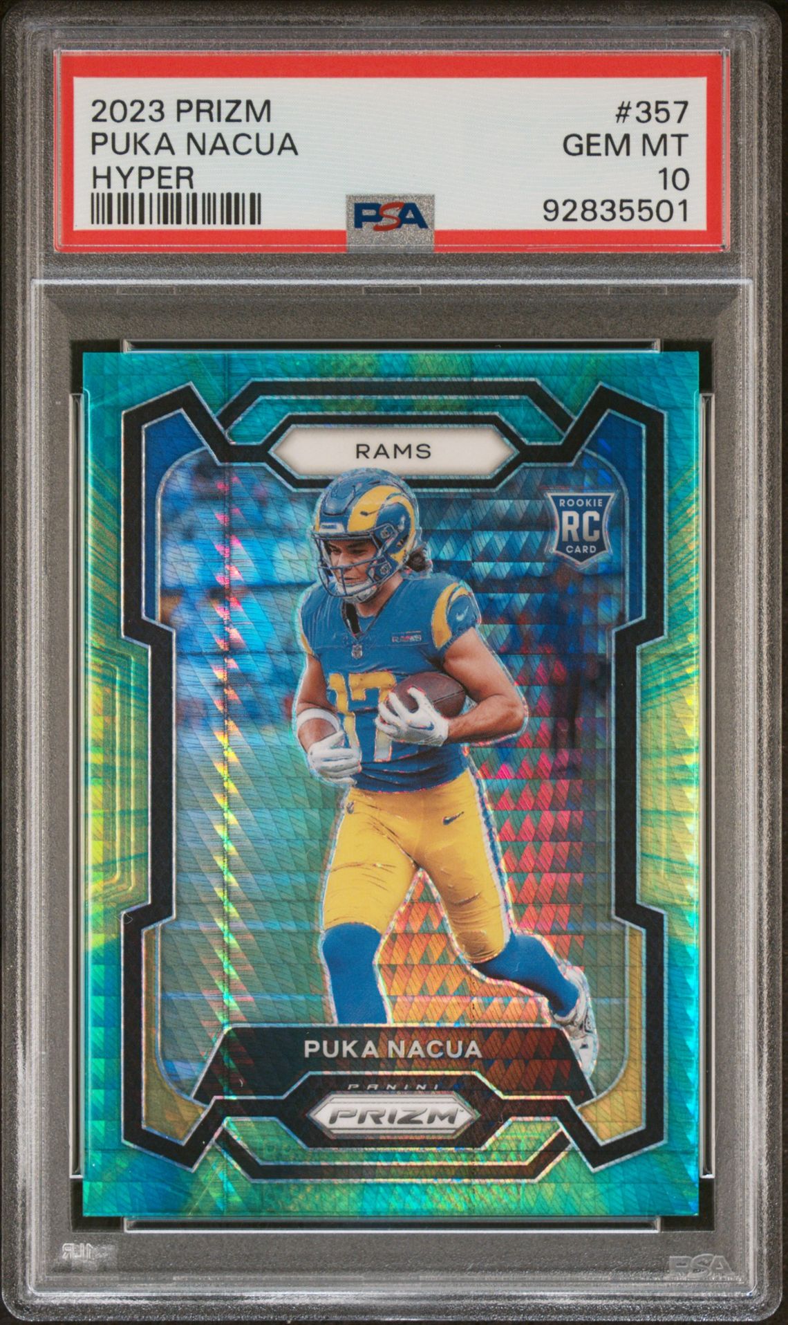 2023 Panini PANINI PRIZM AUTOGRAPH #357 Puka Nacua front