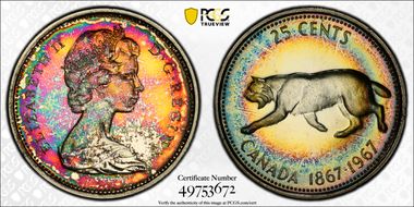 1967 25C 0.800 Ag PL67