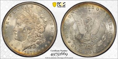1878 7/8TF $1 Strong, VAM 37, 7/4 MS62