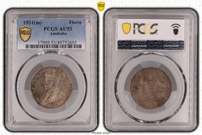 1931(m) Florin KM-27  Ag AU53