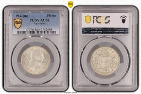 1942(m) Florin KM-40  Ag AU58