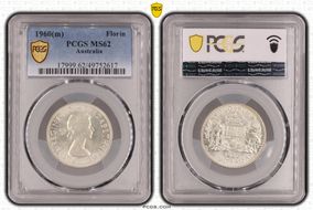 1960(m) Florin MS62