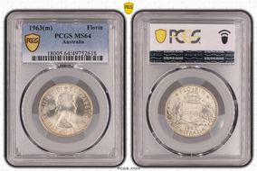 1963(m) Florin MS64