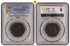 1855 Tk 1/2D KM-Tn269 Thomas White and Son Westbury, Tasmania N1BN