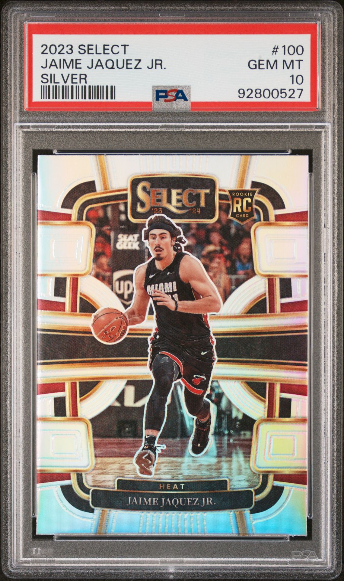 2023 Panini PANINI SELECT RED PRIZM #100 Jaime Jaquez Jr. front