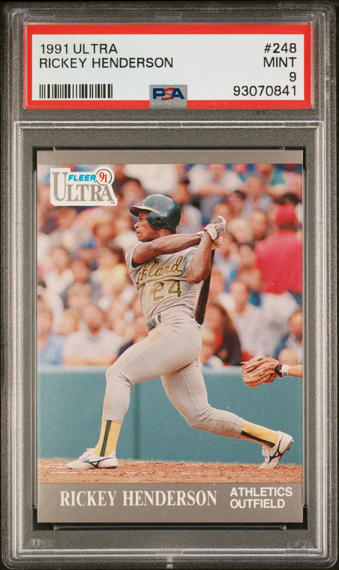 1991 Fleer ULTRA #248 Rickey Henderson front