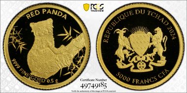 2024 5000 Fr Red Panda Au MS70