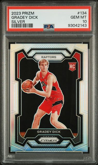 2023 Panini Prizm Silver #134 Gradey Dick G9t front