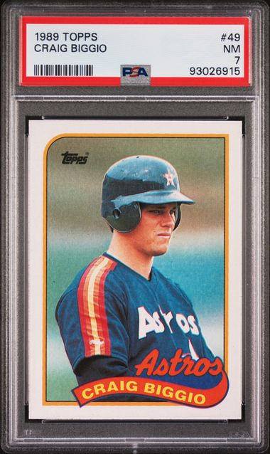 1989 Topps #49 Craig Biggio front