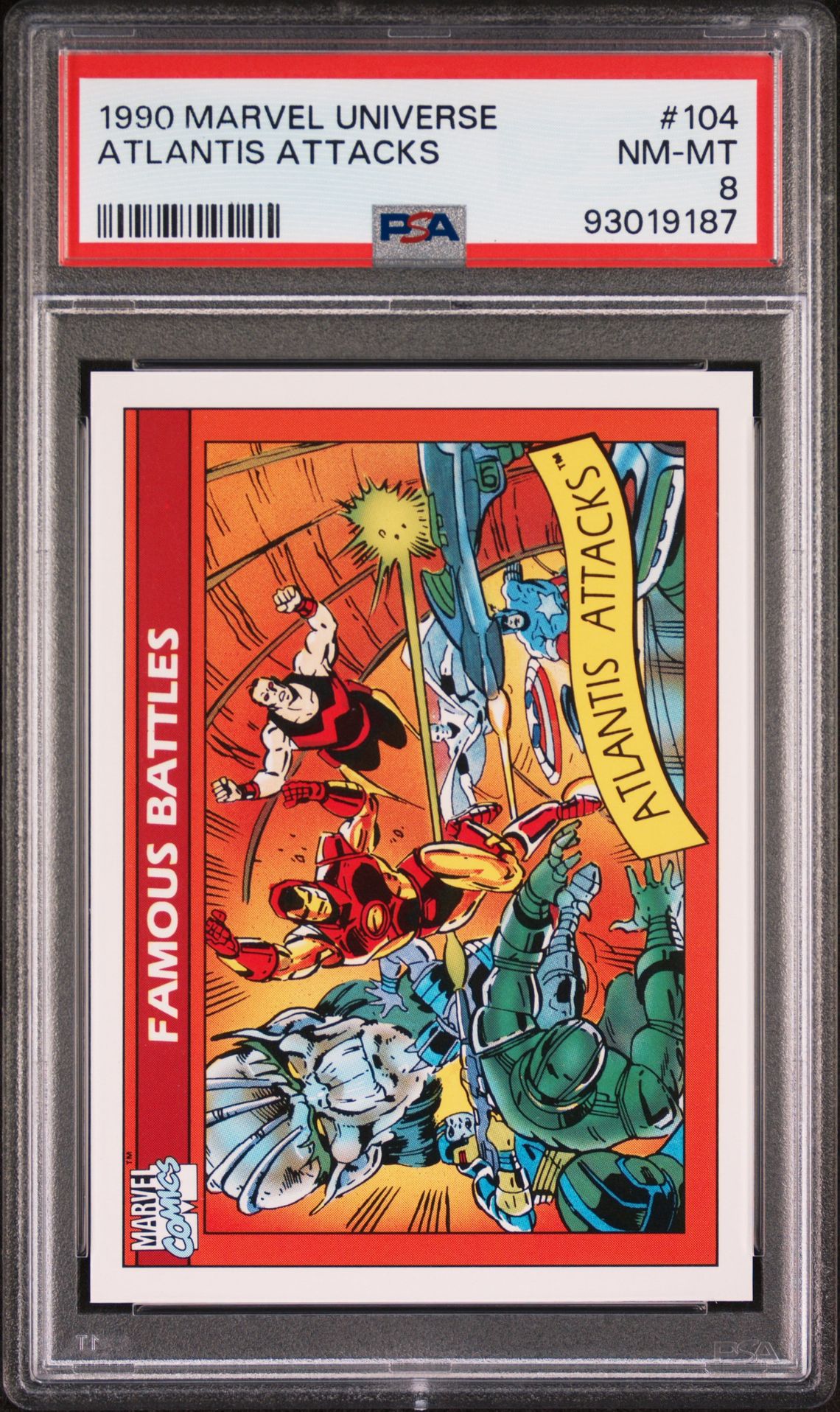 1990 Marvel MARVEL UNIVERSE #104 Atlantis Attacks front
