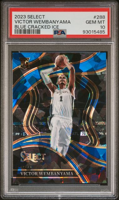 2023 Select Select Bluecrackedice Pa Cracked Ice #288 Victor Wembanyama front