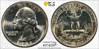 1941 25C PR67