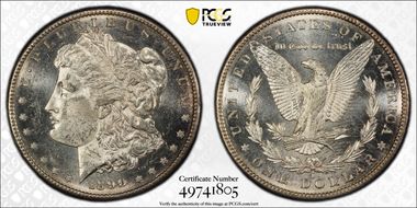 1890-S $1 MS61PL
