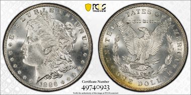 1886 $1 MS67