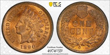 1890 1C MS64RB