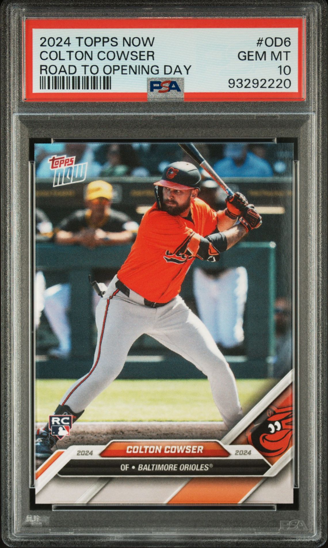 2024 Topps Now TOPPS NOW ROAD TO OPENING DAY #OD6 Colton Cowser front