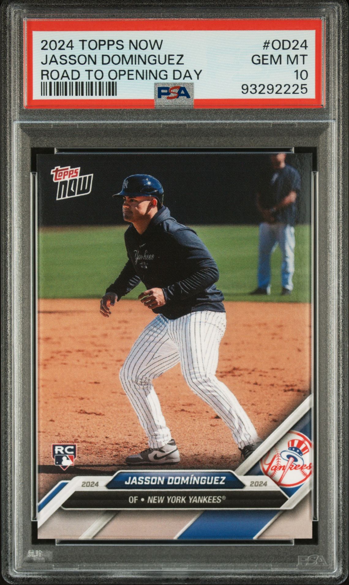 2024 Topps Now TOPPS NOW ROAD TO OPENING DAY #OD24 Jasson Dominguez front