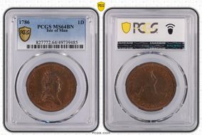 1786 1D MS64BN